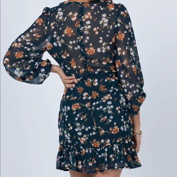 Princess Polly | Meral mini dress teal - Picture 4 of 6